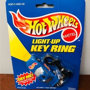 Hot Wheels Light up Key Ring Red Car. 1998 Year Of Manufacture
